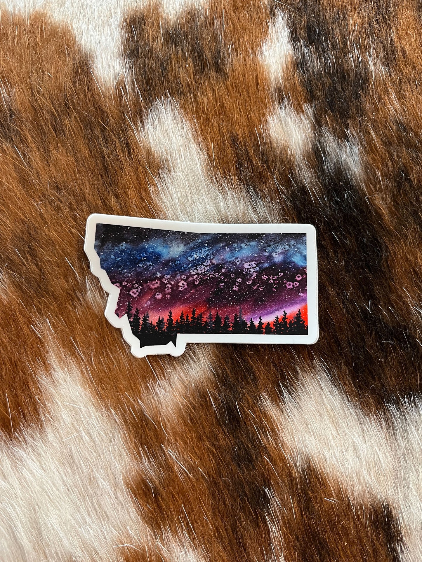 Sticker Montana Night Sky Wildflower Paper Company