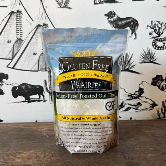 1 lb Gluten Free Toasted Oat Flour - Gluten Free Prairie