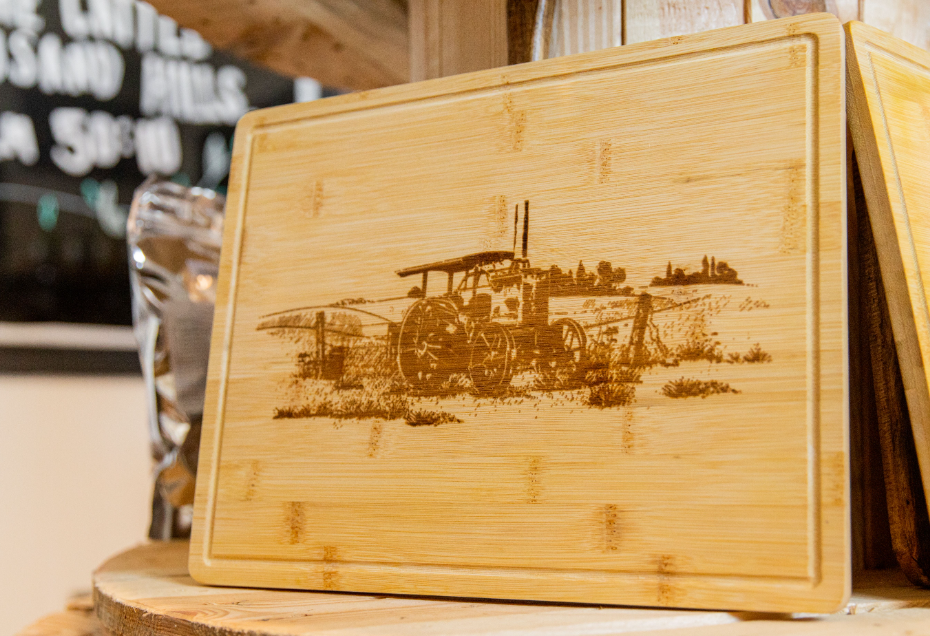 11x14 Old Tractor Cutting Board - KLM