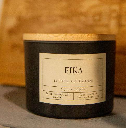 Fika 3 Wick Candle - Little Pink Farmhouse