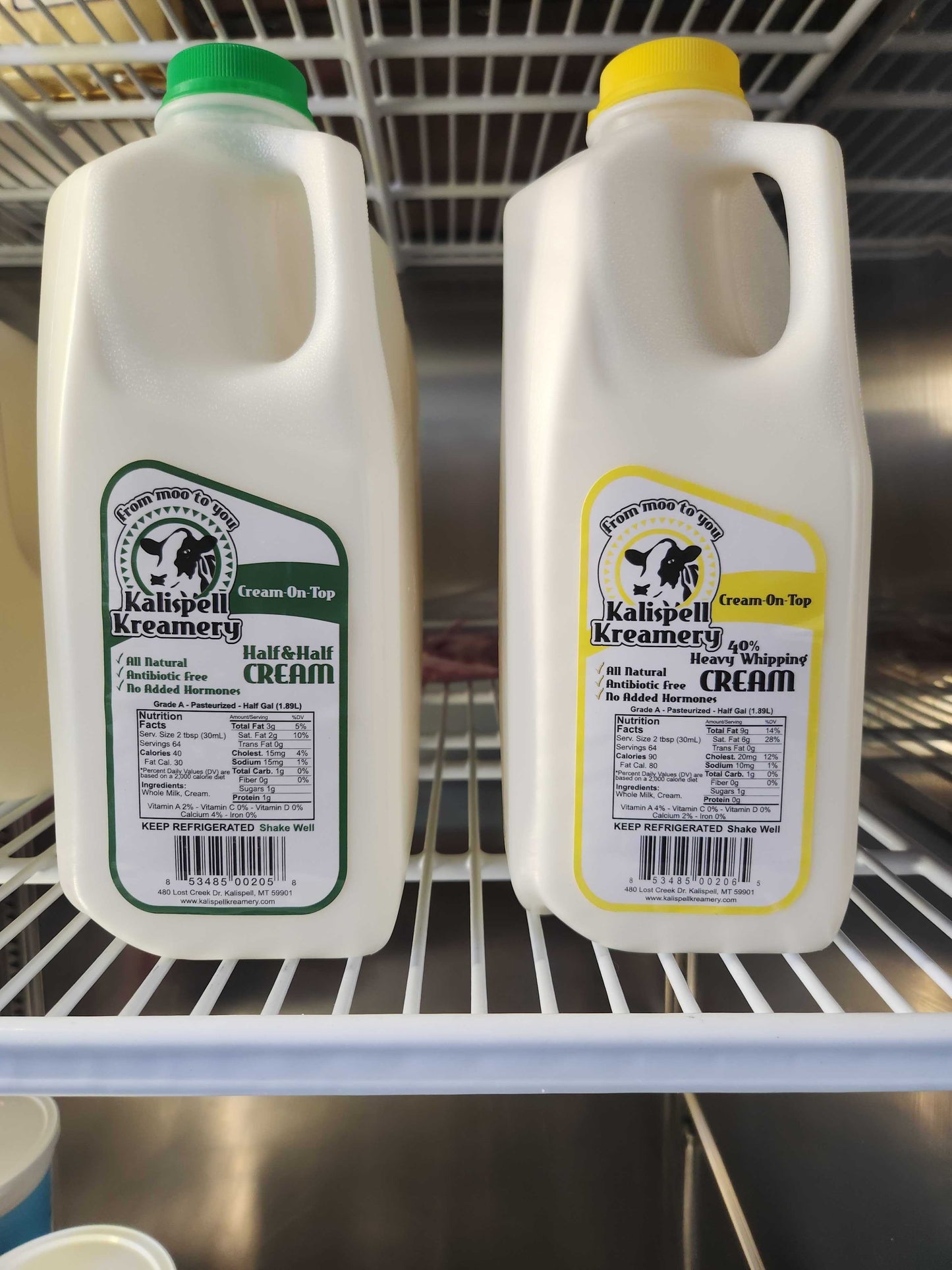 Half and Half Cream half gallon