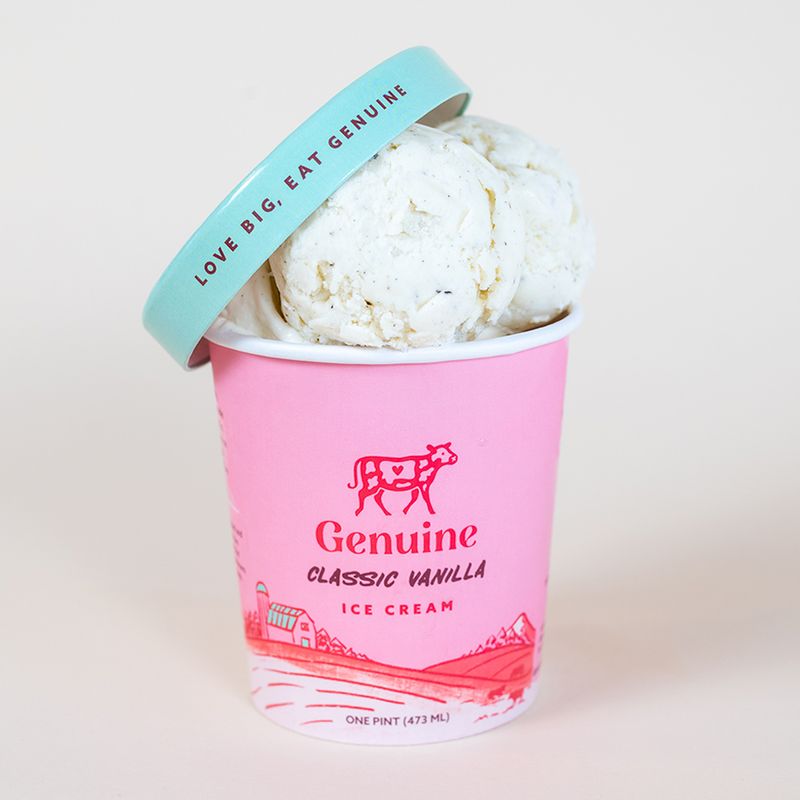 Classic Vanilla Cup Genuine Ice Cream