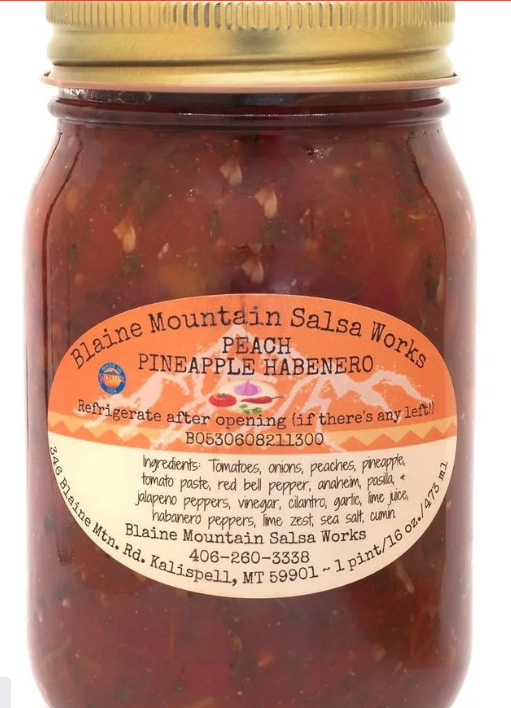 Peach Pineapple Habanero - Blaine Mountain Salsa