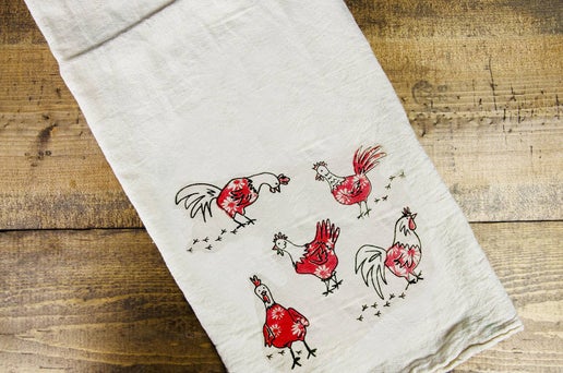 Chickens Dish Towel - Intrigue Ink