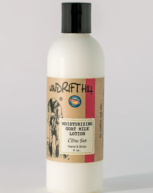 Citrus Sun 8 oz Goat Milk Lotion - Windrifthill Goat Milk