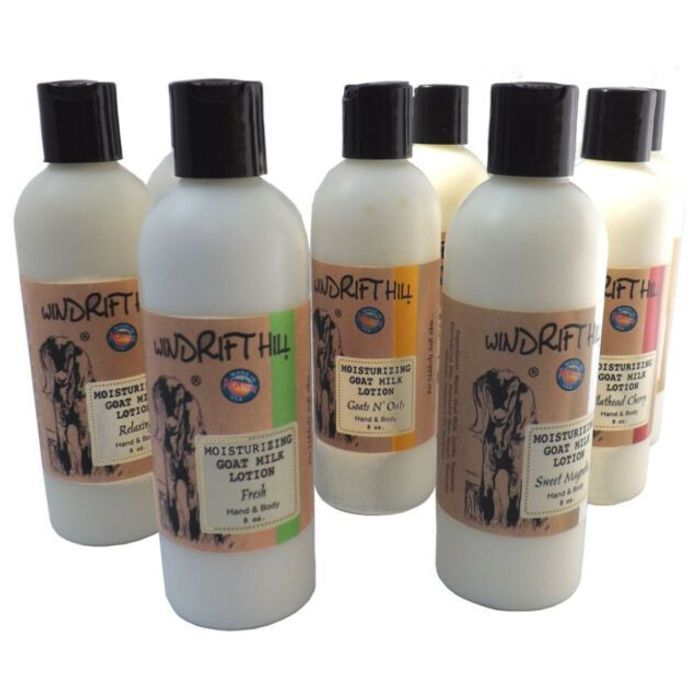 Fresh 8 oz Goat Milk Lotion - Windrifthill Goat Milk