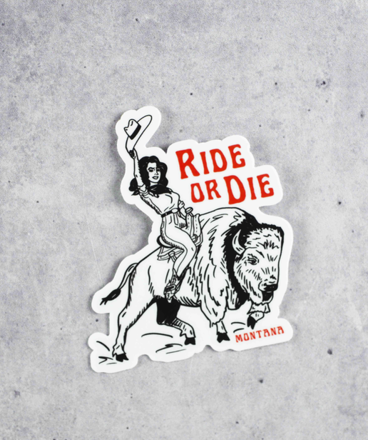 Ride or Die Lady Sticker